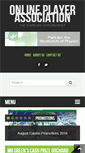 Mobile Screenshot of onlineplayerassociation.com